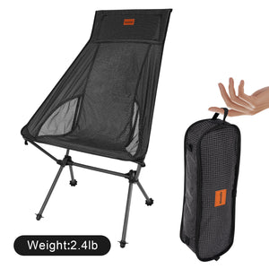 Msnaile 2.4lbs Carbon Fiber Lightweight Folding Chair – Compact & Durable Outdoor Seat