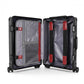 Msnaile 24-Inch Carbon Fiber Luggage, Real Carbon Fiber Suitcase for Travel, Lightweight Luxury Checked Suitcase with 360° Silent Spinner Wheels, Anti-Scratch Premium Travel Bag