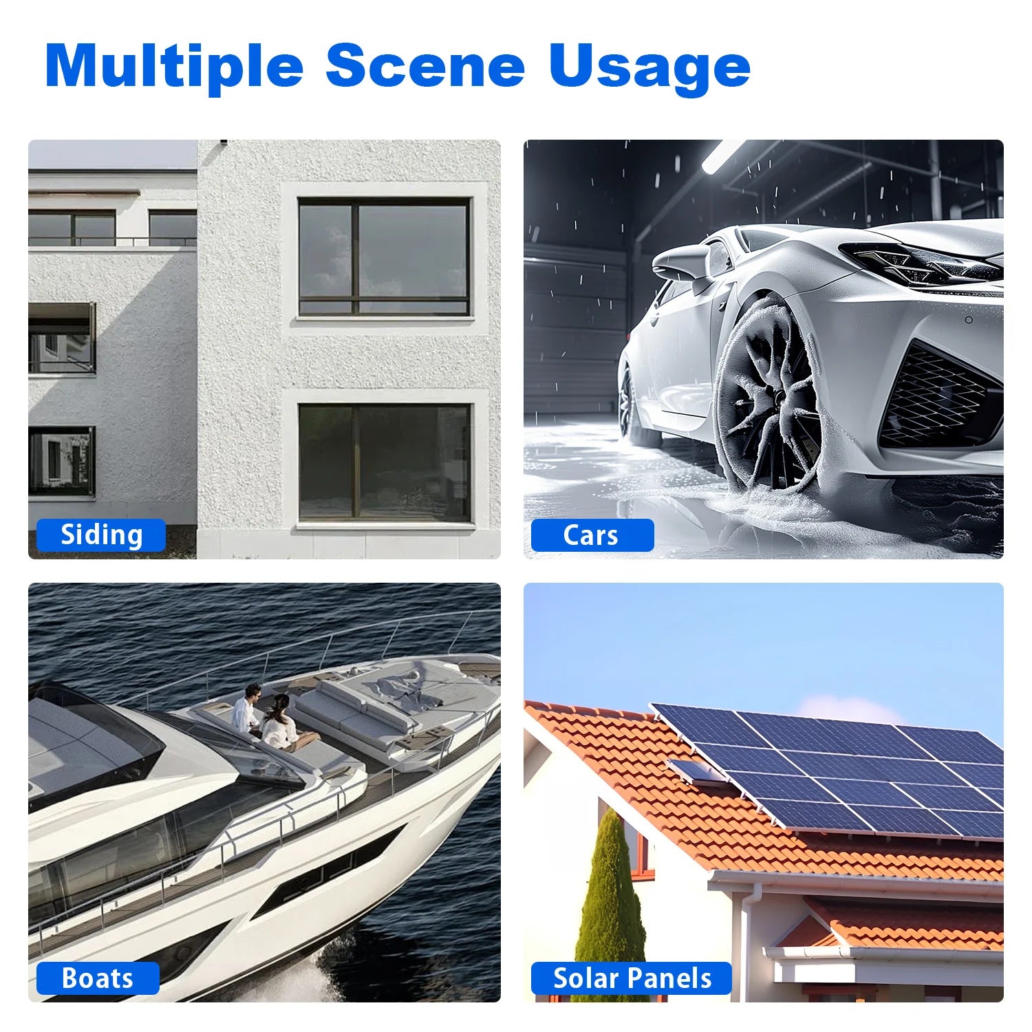 DOBEN Telescoping Car Wash Brush Kit - 4.7 to 24 Feet Carbon Fiber Extension Pole with Ultra Soft Bristle Brush Head - for RV, Truck, Auto, Home, Deck & Siding Cleaning