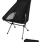 Msnaile Premium Carbon Fiber High-Back Camping Chair – 2.7lbs Ultralight, 330lbs Heavy-Duty Capacity, Portable Folding Seat for Backpacking & Outdoor Adventure (Black)
