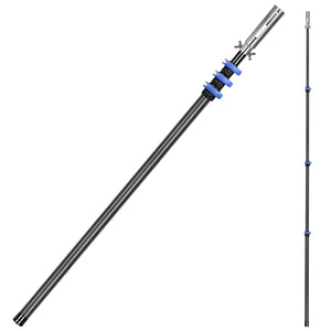 Carbon Fiber Pool Pole, 16FT Heavy Duty Telescopic Pool Pole, Universal Extension Pole for Nets, Skimmers