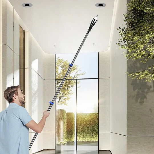 DOBEN Carbon Fiber Light Bulb Changer Pole 18FT Reach, Ultra Light Telescopic Extension Lightbulb Pole for High Ceilings, Recessed & Flood Lights, Incandescent Bulbs, Anit-Corrosion, Extends 3-12FT