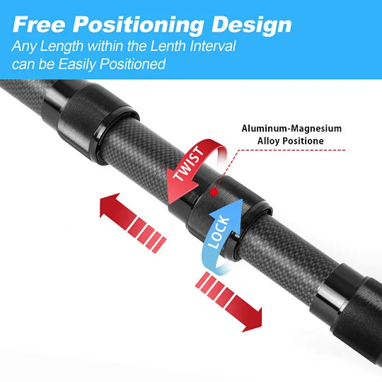 Carbon Fiber Pool Pole Telescopic, Professional Ultralight Pool Poles 4.6 to 15 FT, Telescoping Lightweight Pool Cleaning Pole, Heavy Duty Pool Pole for Skimmer Net, Brush, Vacuum Head 15FT