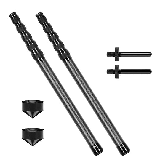 Telescoping Tarp Poles Heavy Duty Adjustable, Carbon Fiber Tent Poles, Portable & Lightweight for Tent Fly, Awning, Outdoor Camping, Hiking