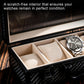 Luxury Watch Case for Men, Carbon Fiber Hard Watch Box with Plush Interior, Single Storage Watch Organizer, Luxury Gift Box for Collectors