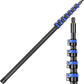 3-30 ft Carbon Fiber Long Telescoping Extension Pole Multi-Purpose Extendable Pole with Universal Twist-on Metal Tip gutter cleaning tools