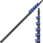 3-30 ft Carbon Fiber Long Telescoping Extension Pole Multi-Purpose Extendable Pole with Universal Twist-on Metal Tip gutter cleaning tools