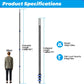 Carbon Fiber 16FT Adjustable Telescopic Pool Pole with Quick-Release Lock - Compatible with Skimmer Nets, Brushes & Vacuums