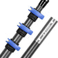 Carbon Fiber Pool Pole, Professional Ultralight Pool Poles 3.7/4.6 to 12/15 FT, Telescoping Lightweight Pool Cleaning Pole, Brush