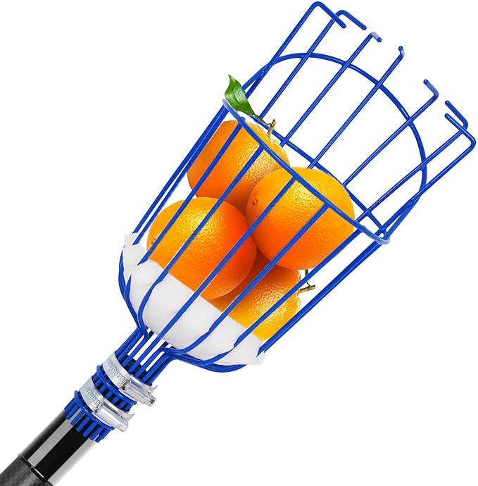 Msnaile 12FT Carbon Fiber Fruit Picker - Telescoping Basket Tool
