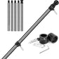 6FT 3K Carbon Fiber Flag Pole - Tangle Free Black Rust/Wind Resistant (No Bracket)