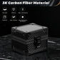Luxury Watch Case for Men, Carbon Fiber Hard Watch Box with Plush Interior, Single Storage Watch Organizer, Luxury Gift Box for Collectors