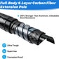 Carbon Fiber Telescopic Pole 4.7-24FT, Multi-Purpose Extendable Pole for Cleaning, Painting, Dusting, Lightweight Extension Pole - Upgraded Anti-Rotation Lock