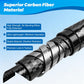 Carbon Fiber Pool Pole, 16FT Heavy Duty Telescopic Pool Pole, Universal Extension Pole for Nets, Skimmers