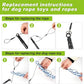 Carbon Fiber Dog Flirt Pole - 40In Telescopic 0.23LBS with 2 Toys & Ropes
