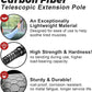 Carbon Fiber Snow Roof Rake 30FT Extendable Roofs Solar Panels Cars