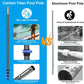 Carbon Fiber 16FT Adjustable Telescopic Pool Pole with Quick-Release Lock - Compatible with Skimmer Nets, Brushes & Vacuums