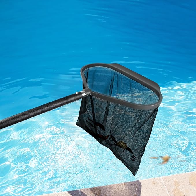 Msnaile Heavy Duty Pool Net Skimmer - Fine Mesh Leaf Skimmer for All Standard Poles (Pole Not Included)