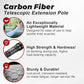 Scratch-Free carbon fiber Car Snow Brush & Ice Scraper | 3.5-12ft Pole.| Premium Snow Removal and Car Cleaner Kit |Perfect for SUV/Truck/Car Windshield, Windows, Roof