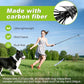 Carbon Fiber Dog Flirt Pole - 40In Telescopic 0.23LBS with 2 Toys & Ropes
