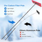 Carbon Fiber Snow Roof Rake 30FT Extendable Roofs Solar Panels Cars
