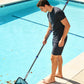 Carbon Fiber Pool Pole, 16FT Heavy Duty Telescopic Pool Pole, Universal Extension Pole for Nets, Skimmers