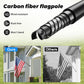 6FT 3K Carbon Fiber Flag Pole - Tangle Free Black Rust/Wind Resistant (No Bracket)