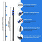 12FT Carbon Fiber Window Cleaner - Telescopic Pole Scrubber & Squeegee