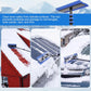Carbon Fiber Snow Roof Rake 24FT Extendable Roofs Solar Panels Cars