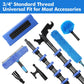 Carbon Fiber Snow Roof Rake 24FT Extendable Roofs Solar Panels Cars