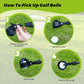 Golf Ball Retriever Telescopic, Carbon Fiber Golf Ball Picker Upper for Water, Lightweight & Durable Golf Ball Grabber with 2 Claw Sucker Tool, Golf Accessories Gifts for Men Women
