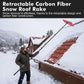 Carbon Fiber Snow Roof Rake 30FT Extendable Roofs Solar Panels Cars