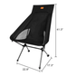 Msnaile Ultralight Carbon Fiber Camping Chair - 1.5 lbs Portable Backpacking Chair with Heavy-duty Oxford Fabric,330lb Capacity