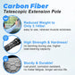 5-in-1 Duster Kit - 4.7-24FT Carbon Fiber Pole for High Ceilings/Fans