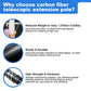 12FT Carbon Fiber Window Cleaner - Telescopic Pole Scrubber & Squeegee