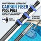 Carbon Fiber 16FT Adjustable Telescopic Pool Pole with Quick-Release Lock - Compatible with Skimmer Nets, Brushes & Vacuums