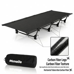 Msnaile Elite Series: Carbon Fiber Camping Bed — The Ultimate Lightweight & High-Strength Portable Cot for Pro Campers
