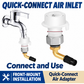 Outdoor Faucet Winterization Air Adapter – Quick-Connect Compressed Air Fitting for Water Pipe Blowout