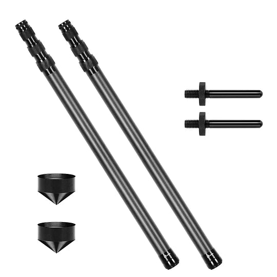 Telescoping Tarp Poles Heavy Duty Adjustable, Carbon Fiber Tent Poles, Portable & Lightweight for Tent Fly, Awning, Outdoor Camping, Hiking