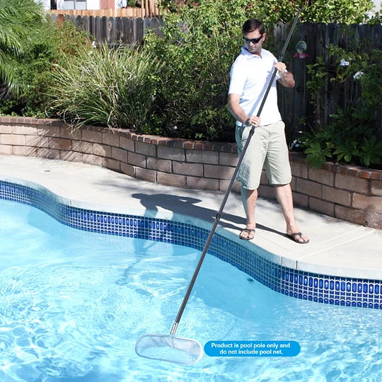 Carbon Fiber Pool Pole Telescopic, Professional Ultralight Pool Poles 3.7 to 12 FT, Telescoping Lightweight Pool Cleaning Pole, Heavy Duty Pool Pole for Skimmer Net, Brush, Vacuum Head 12FT