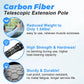 12FT Carbon Fiber Car Wash Brush - Soft Bristle Scratch-Free